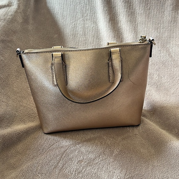 Kate Spade Rose Gold Leather Small Tote - Picture 3 of 11